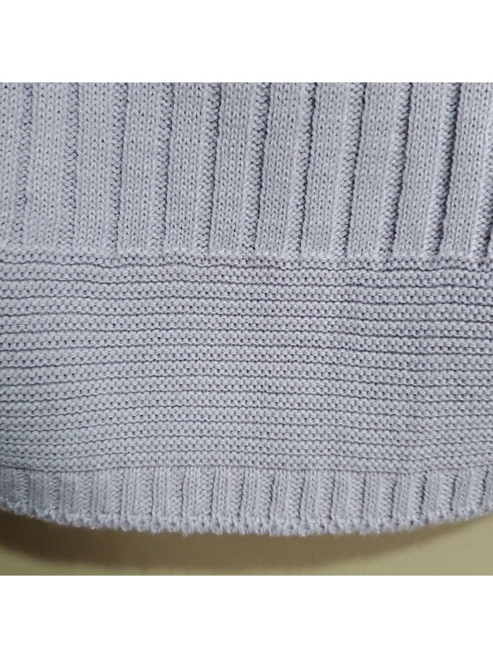 Lilac Ribbed Knit Crop Top Size Small - Picture 3 of 5